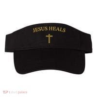 Jesus Heals - Simple Minimalist Christian Religious Cross Visor thumb 0