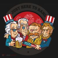 Just Here To Bang President Funny USA Toddler Hoodie thumb 2