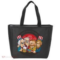Just Here To Bang President Funny USA Tote Bag thumb 0