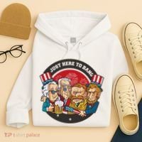 Just Here To Bang President Funny USA Hoodie thumb 4