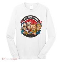 Just Here To Bang President Funny USA Long Sleeve Shirt thumb 0