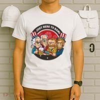 Just Here To Bang President Funny USA T-Shirt thumb 6