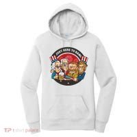 Just Here To Bang President Funny USA Women's Hoodie thumb 0