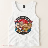 Just Here To Bang President Funny USA Tank Top thumb 2