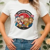 Just Here To Bang President Funny USA Women's T-Shirt thumb 2