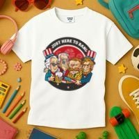 Just Here To Bang President Funny USA Kids T-Shirt thumb 3