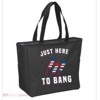 Just Here To Bang Funny 4th Of July Tote Bag thumb 2