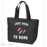 Just Here To Bang Funny 4th Of July Tote Bag thumb 3