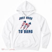 Just Here To Bang Funny 4th Of July Hoodie thumb 0