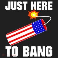 Just Here To Bang Gunpowder Flag Us Gift Hat thumb 2