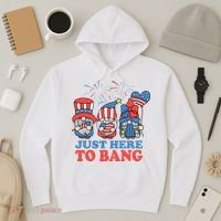 Just Here To Bang Gnome 4th Of July Hoodie thumb 3