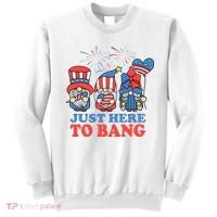Just Here To Bang Gnome 4th Of July Sweatshirt thumb 0