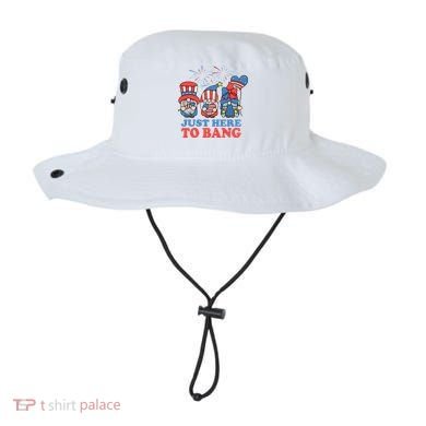 Just Here To Bang Gnome 4th Of July Bucket Hat