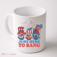 Just Here To Bang Gnome 4th Of July Coffee Mug thumb 0