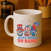 Just Here To Bang Gnome 4th Of July Coffee Mug thumb 4
