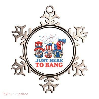Just Here To Bang Gnome 4th Of July Ornament