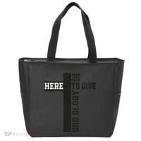 Just Here To Give God Glory Cute Tote Bag thumb 0
