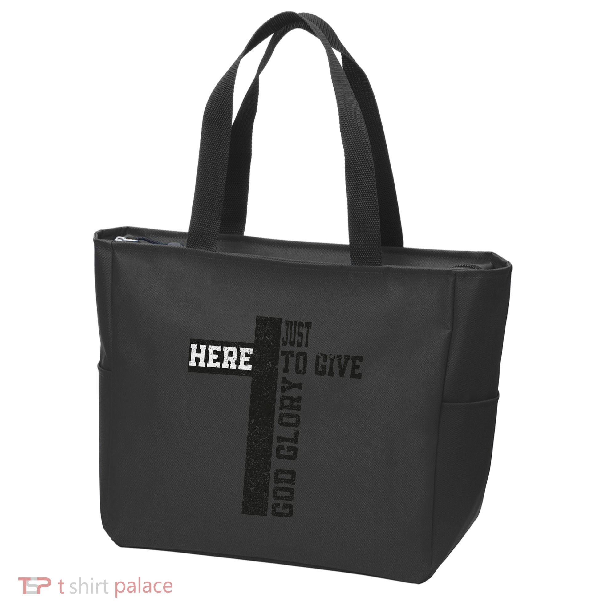 Just Here To Give God Glory Cute Tote Bag
