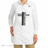 Just Here To Give God Glory Cute Apron thumb 2