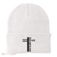 Just Here To Give God Glory Cute Beanie thumb 0