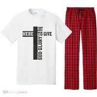 Just Here To Give God Glory Cute Pajama Set thumb 0