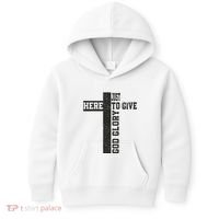Just Here To Give God Glory Cute Kids Hoodie thumb 0