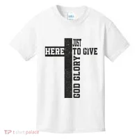Just Here To Give God Glory Cute Kids T-Shirt thumb 0