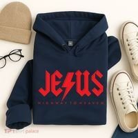 Jesus Highway To Heaven Christianity Hoodie thumb 4