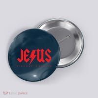 Jesus Highway To Heaven Christianity Button thumb 0