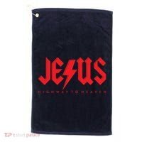 Jesus Highway To Heaven Christianity Golf Towel thumb 0