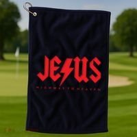 Jesus Highway To Heaven Christianity Golf Towel thumb 1