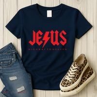 Jesus Highway To Heaven Christianity Women's T-Shirt thumb 3