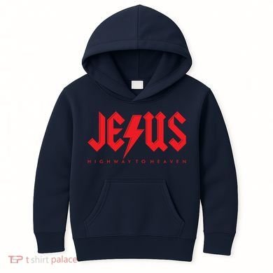 Jesus Highway To Heaven Christianity Kids Hoodie