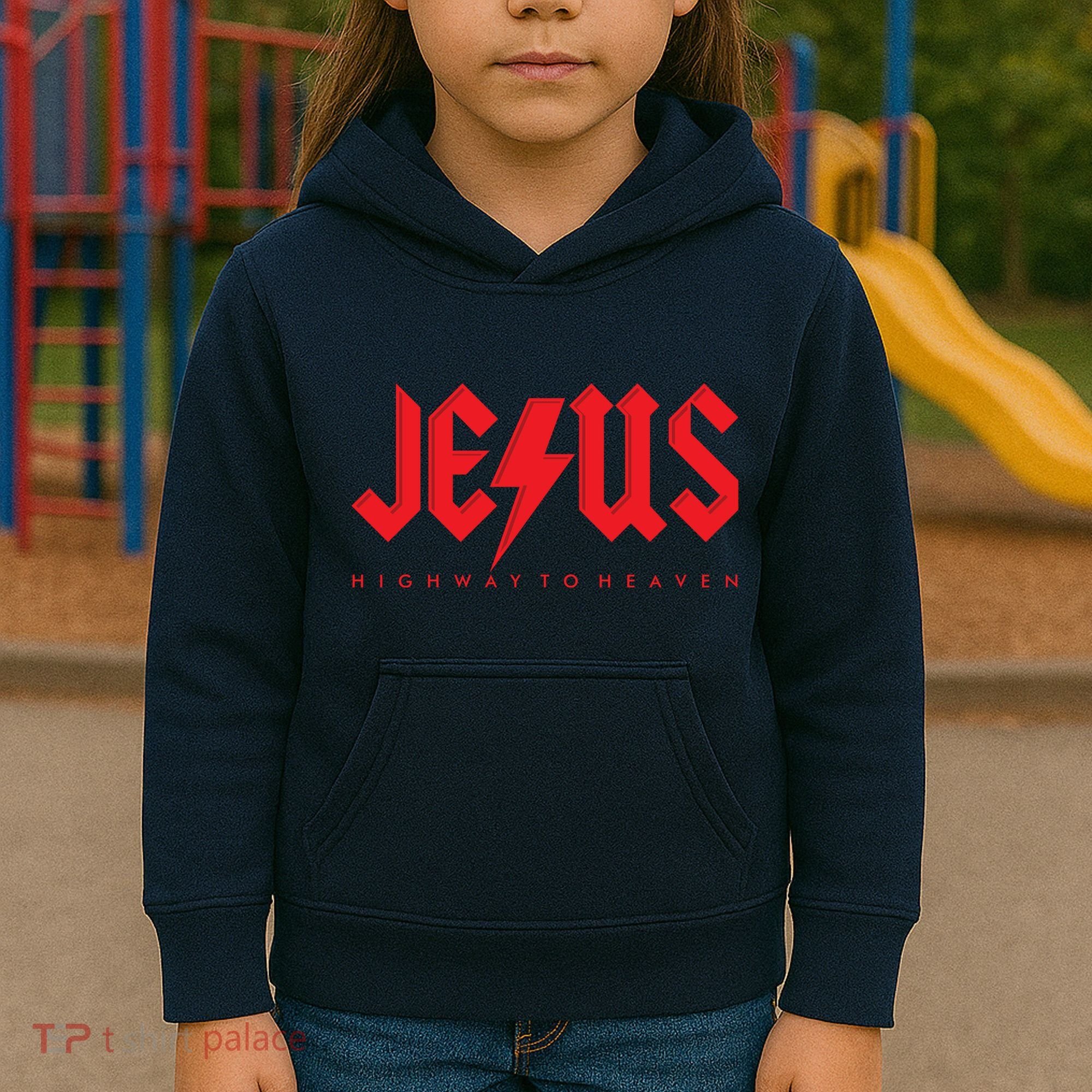 Jesus Highway To Heaven Christianity Kids Hoodie