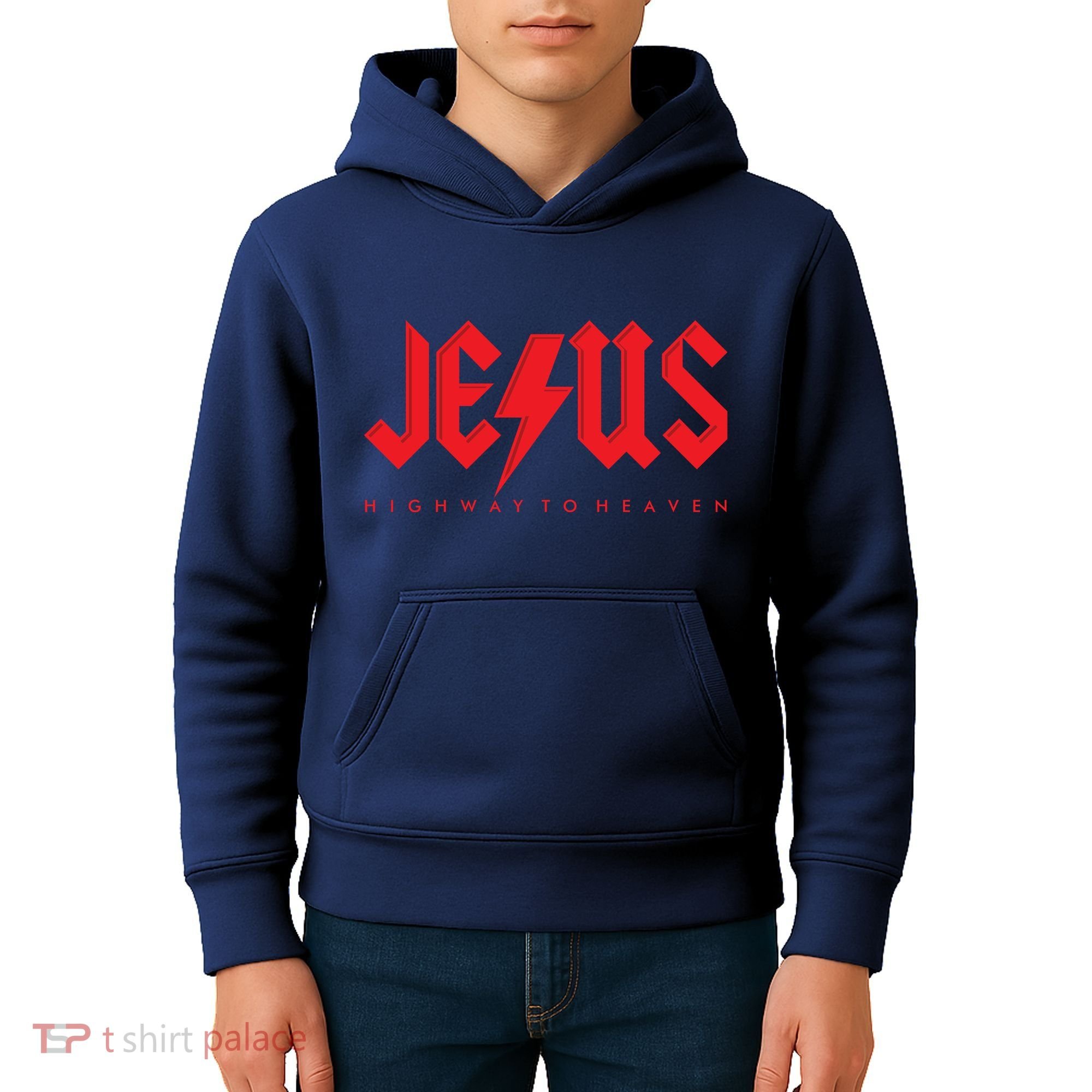 Jesus Highway To Heaven Christianity Kids Hoodie