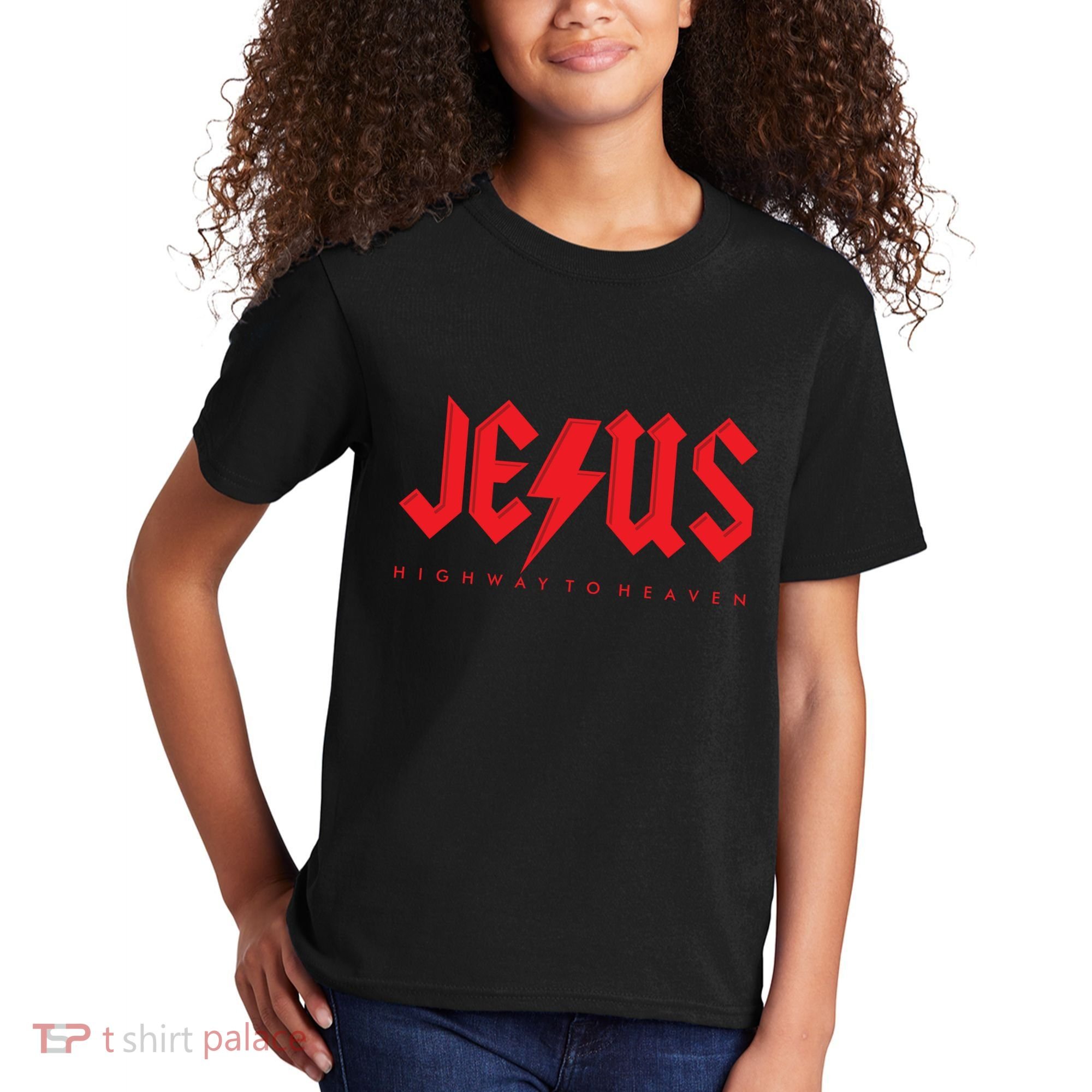 Jesus Highway To Heaven Christianity Kids T-Shirt
