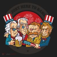 Just Here To Bang American Presidents Women's Sweatshirt thumb 2