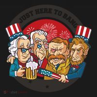 Just Here To Bang American Presidents Toddler Hoodie thumb 2