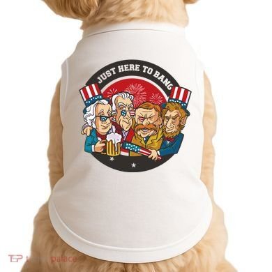 Just Here To Bang American Presidents Doggie Tank
