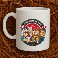Just Here To Bang American Presidents Coffee Mug thumb 2