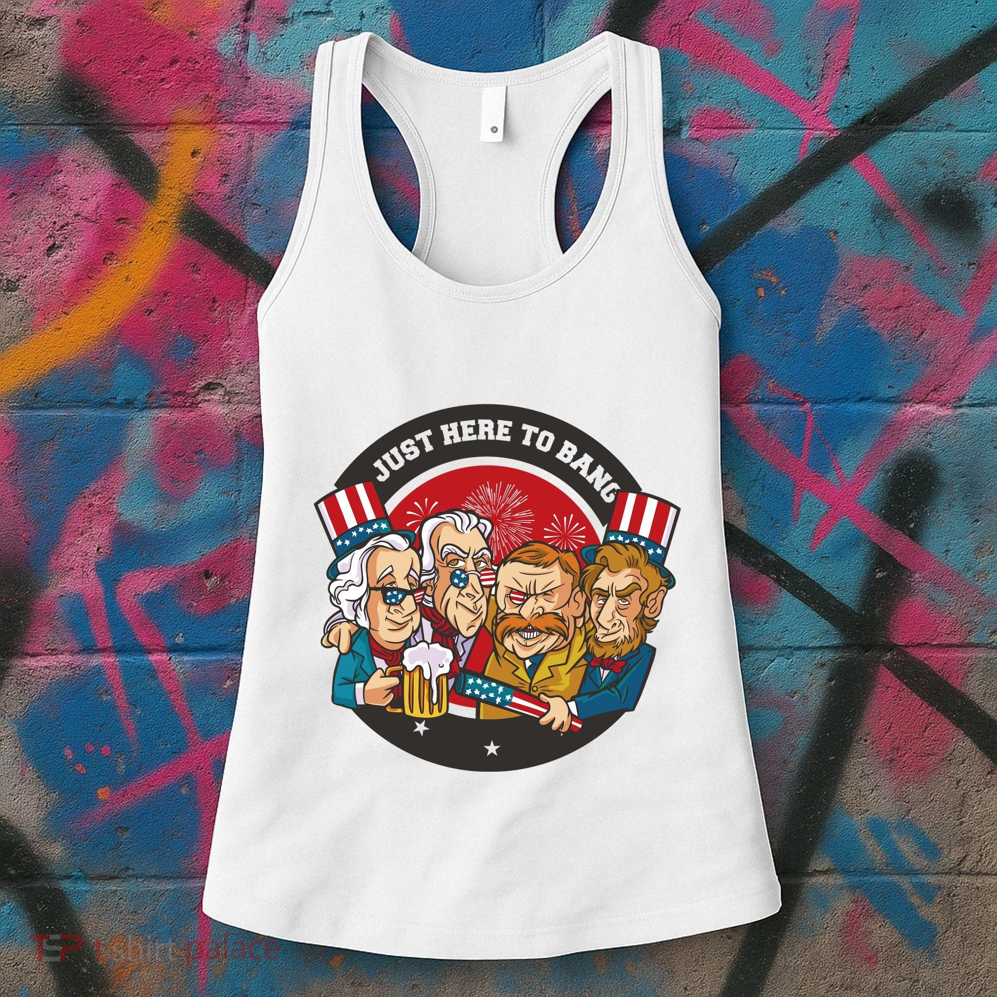 Just Here To Bang American Presidents Women's Tank Top