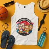 Just Here To Bang American Presidents Tank Top thumb 4