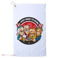 Just Here To Bang American Presidents Golf Towel thumb 0