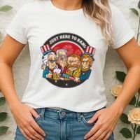 Just Here To Bang American Presidents Women's T-Shirt thumb 2