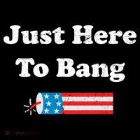 Just Here To Bang 4th July American Flag Women's Hoodie thumb 2