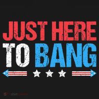 Just Here To Bang Funny Fireworks 4th Of July Backpack thumb 2