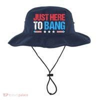 Just Here To Bang Funny Fireworks 4th Of July Bucket Hat thumb 0