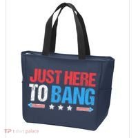 Just Here To Bang Funny Fireworks 4th Of July Tote Bag thumb 3