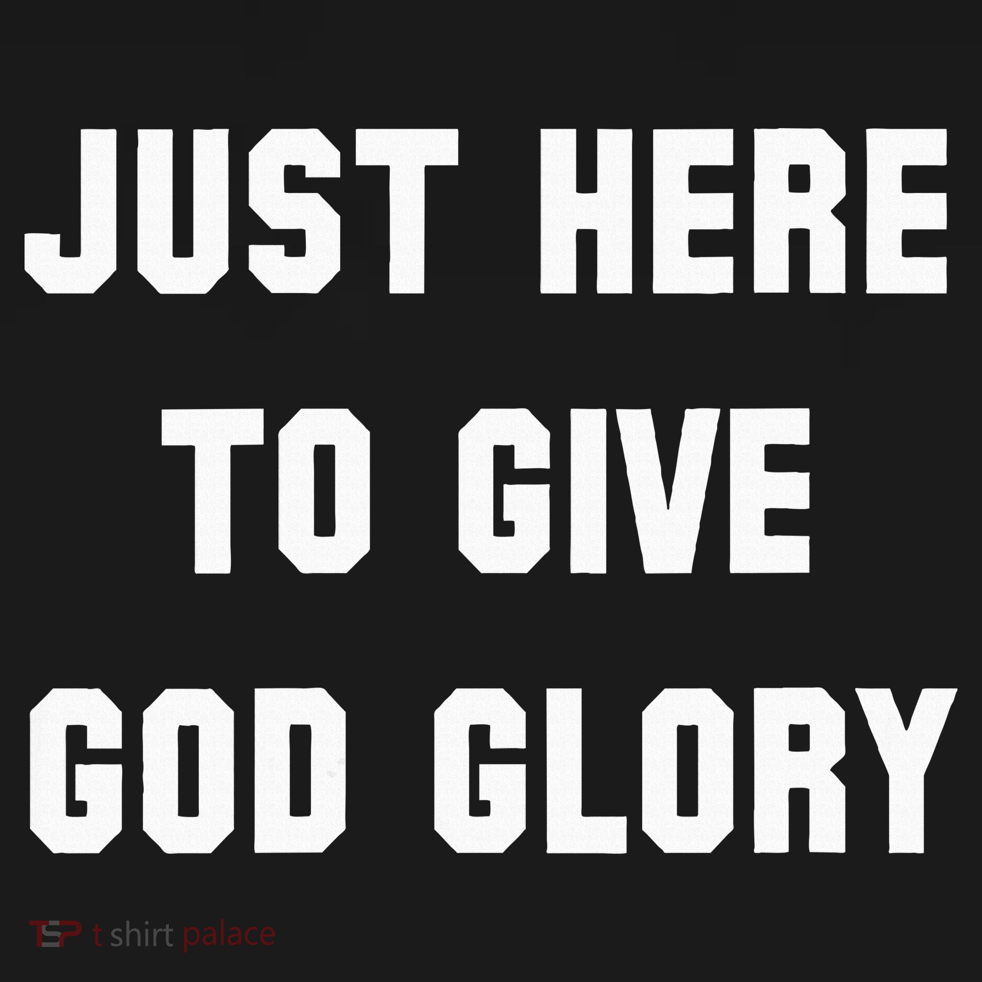 Just Here To Give God Glory Doggie Tank