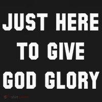 Just Here To Give God Glory USA-Made Doggie Bandana thumb 2